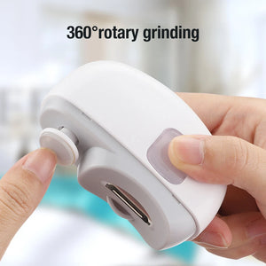 Electric Nail Clipper Grinding and Polishing with Light Automatic Nail Trimmer Rechargeable Nail Cutter Manicure for Baby Adult
